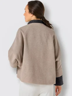 Veste en laine empiècement gilet
