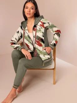 Veste en modal et viscose matière sweat