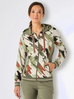 Veste en modal et viscose matière sweat