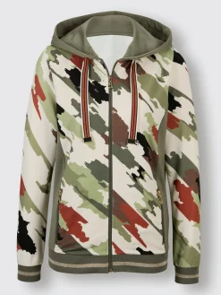 Veste en modal et viscose matière sweat