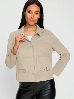 Veste en synthétique bords ouverts modernes