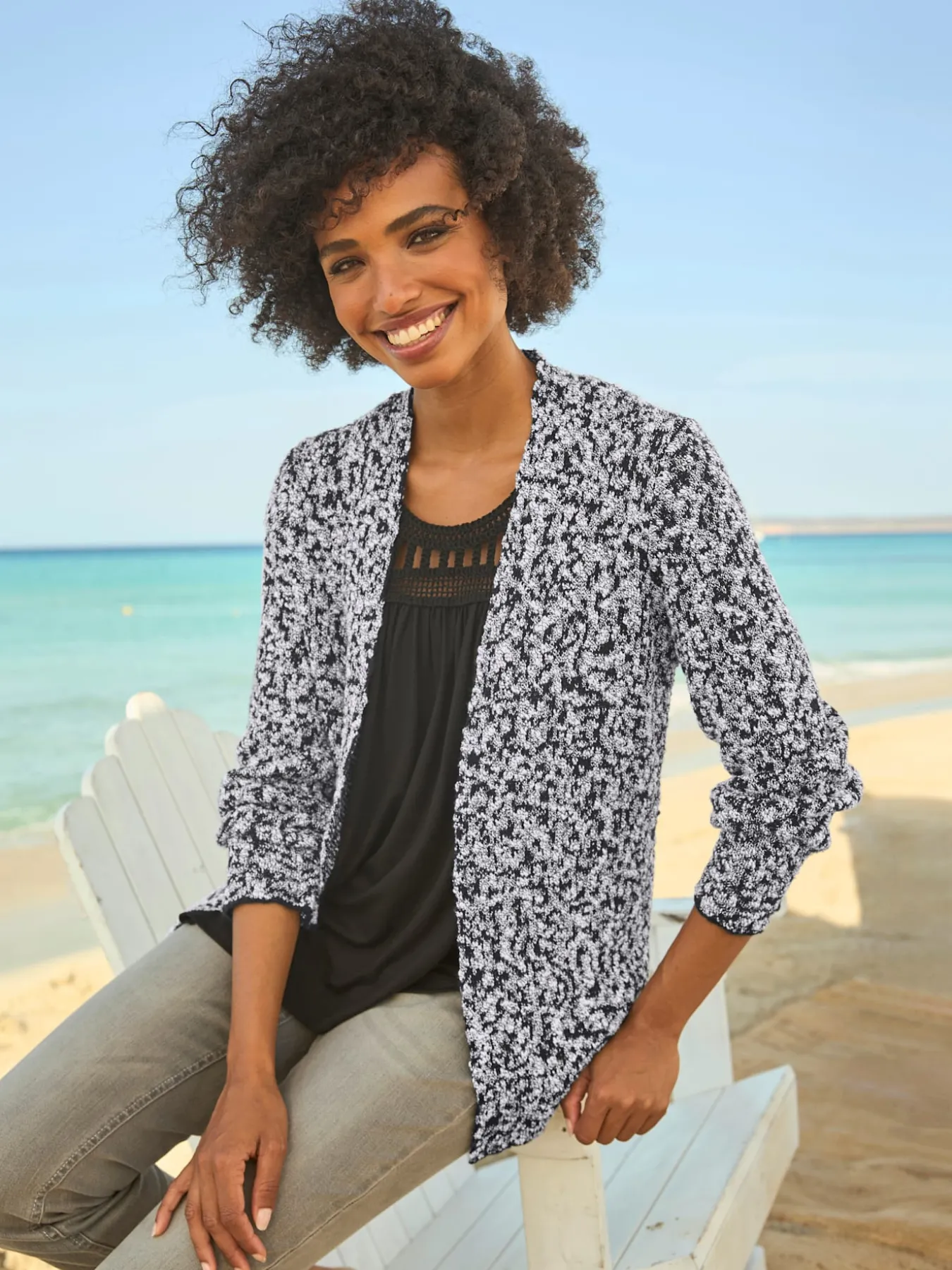 Veste en tricot 55% coton