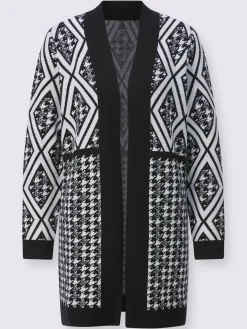Veste en tricot ajouré 30% laine vierge (mérinos)