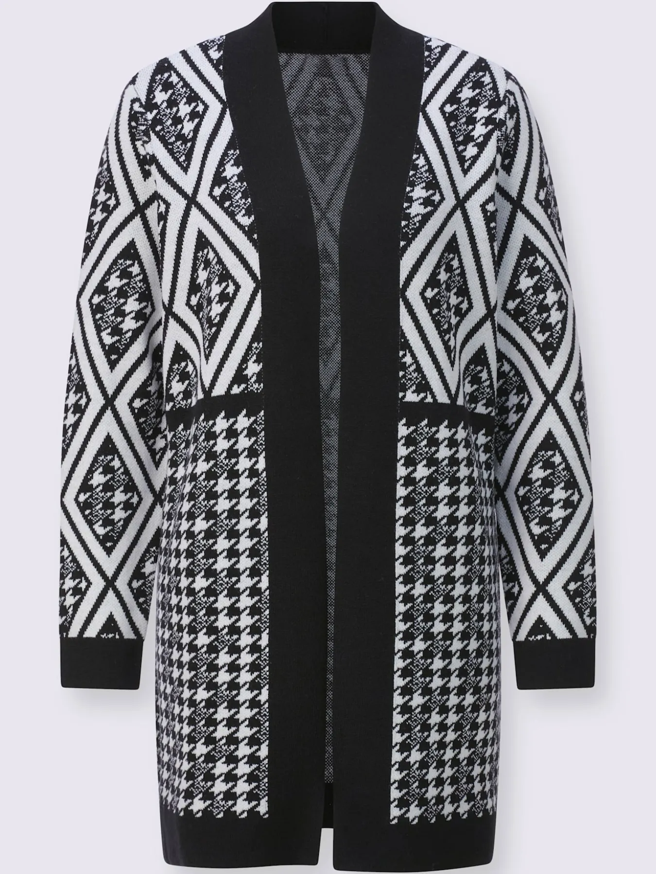 Veste en tricot ajouré 30% laine vierge (mérinos)
