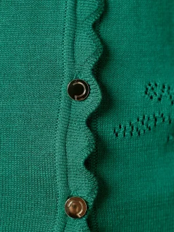 Veste en tricot ajouré mélange de soie de qualité