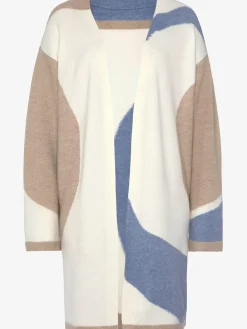 Veste en tricot aspect duo de couleurs tendance