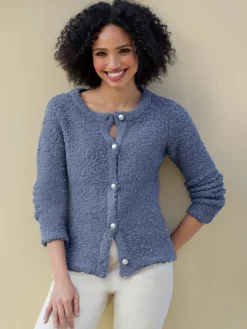 Veste en tricot boutons décoratifs