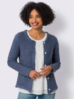 Veste en tricot boutons décoratifs