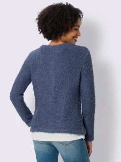 Veste en tricot boutons décoratifs