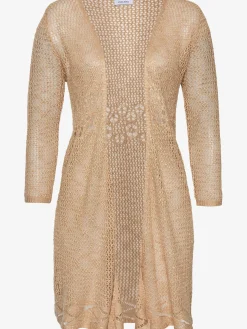 Veste en tricot cardigan motif ajouré