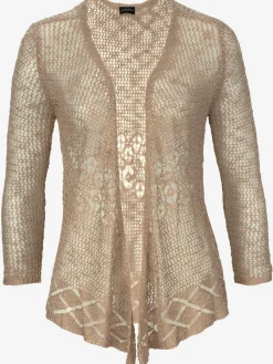 Veste en tricot cardigan motif ajouré