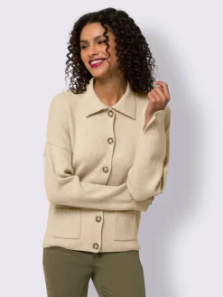 Veste en tricot col polo sportif
