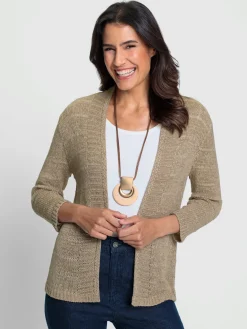 Veste en tricot fil fantaisie très doux