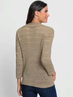 Veste en tricot fil fantaisie très doux