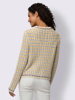Veste en tricot fil fantaisie brillant