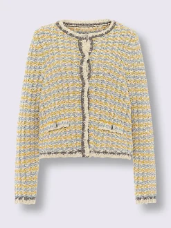 Veste en tricot fil fantaisie brillant
