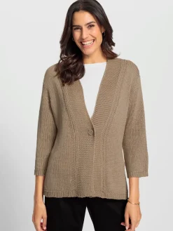 Veste en tricot fil fantaisie facile d'entretien