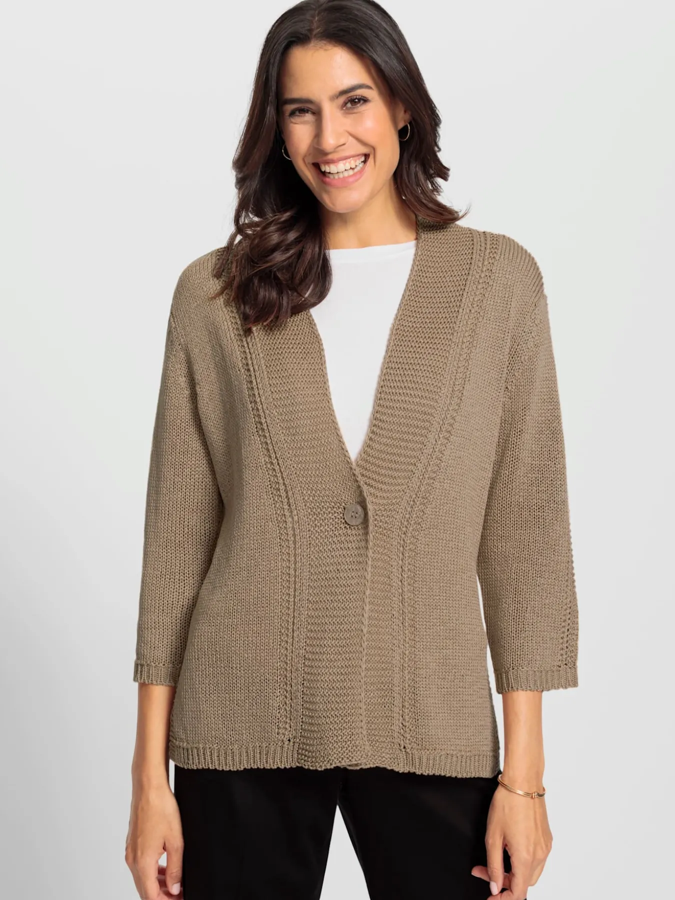 Veste en tricot fil fantaisie facile d'entretien