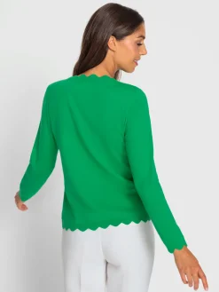 Veste en tricot fin glissière double-sens