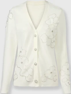 Veste en tricot fin mélange doux de viscose et de coton