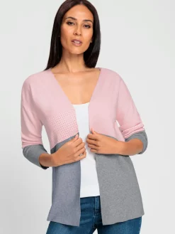 Veste en tricot fin petites pierres brillantes fantaisie