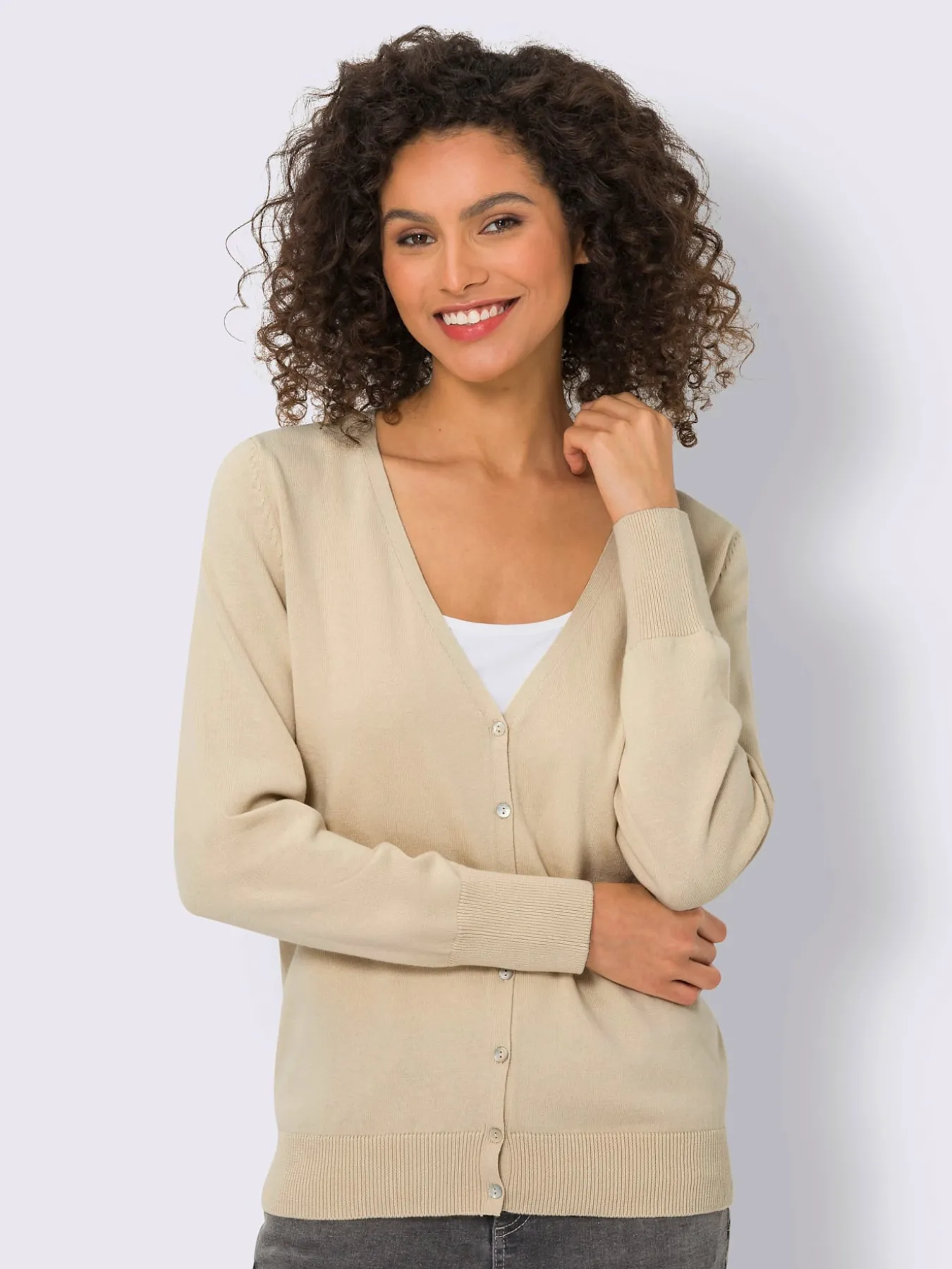 Veste en tricot fin style cardigan