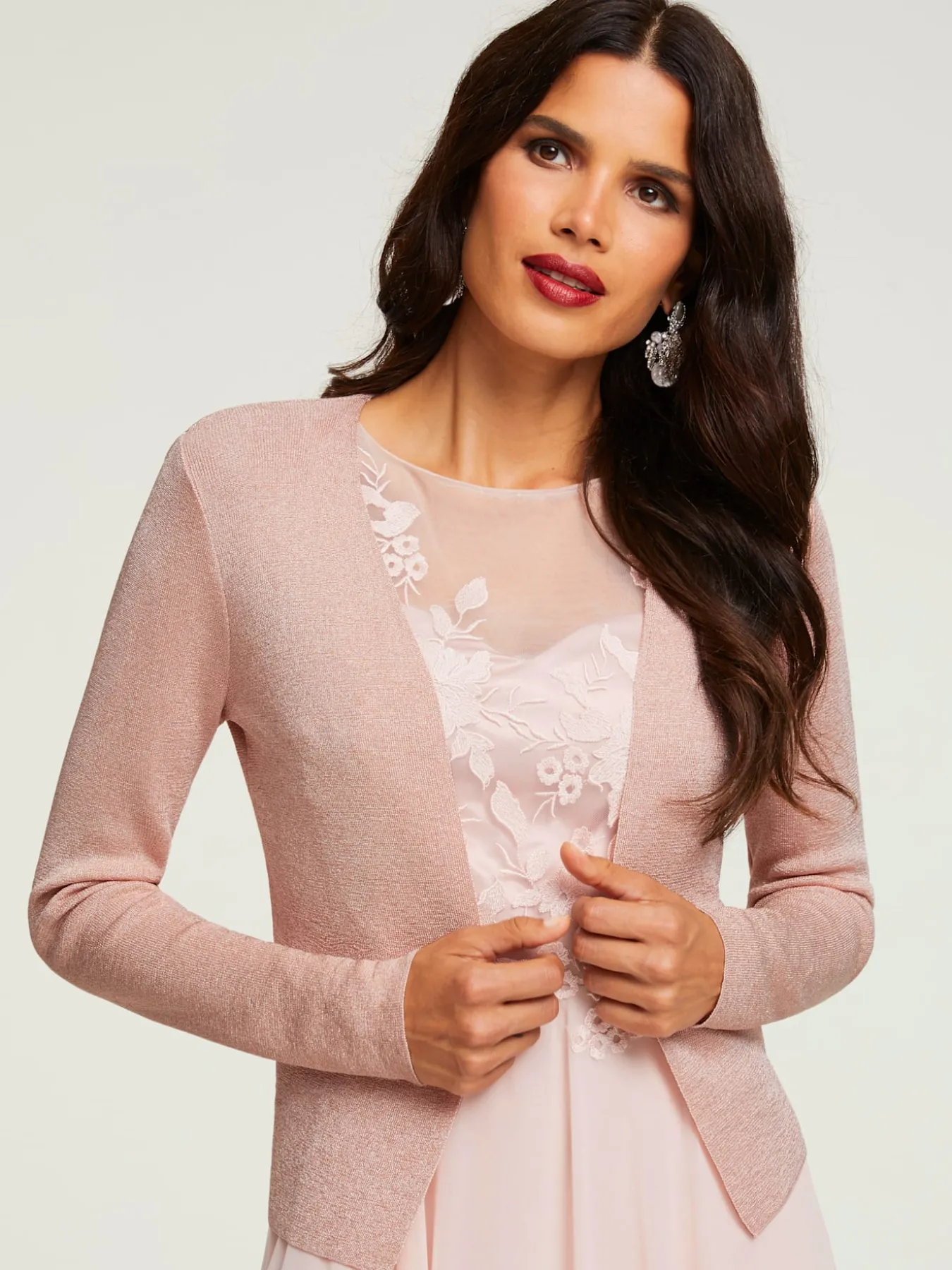 Veste en tricot fin style élégant