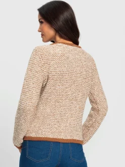 Veste en tricot franges tendance