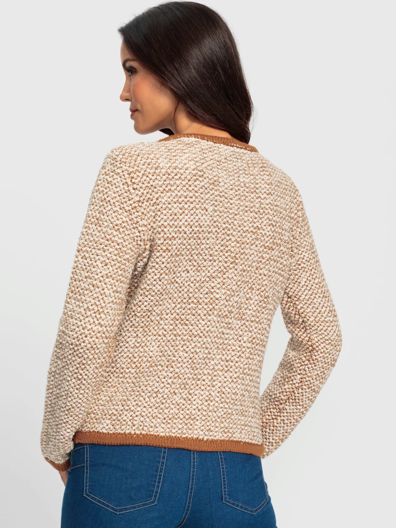 Veste en tricot franges tendance