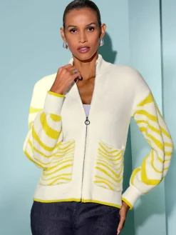 Veste en tricot jacquard douceur et bien-être