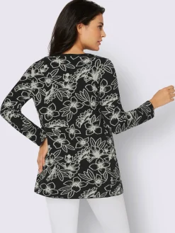 Veste en tricot jacquard 50% laine vierge