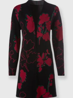 Veste en tricot jacquard 50% viscose (ecovero)