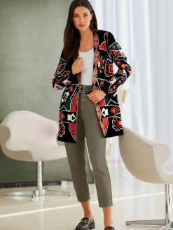 Veste en tricot jacquard tricot jacquard de qualité