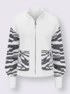 Veste en tricot jacquard douceur et bien-être