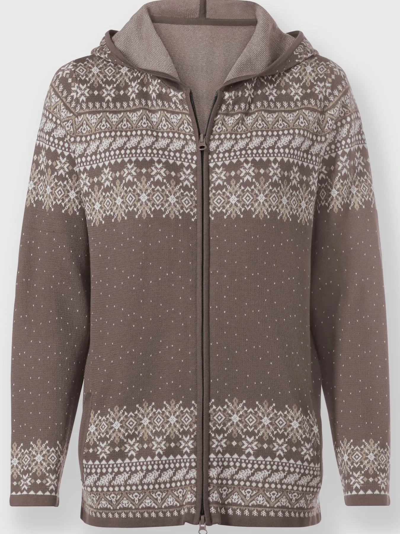 Veste en tricot jacquard 50% coton