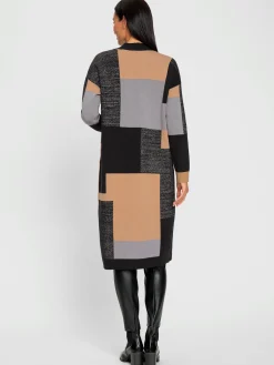 Veste en tricot jacquard motif graphique