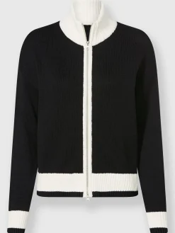 Veste en tricot joli aspect contrasté