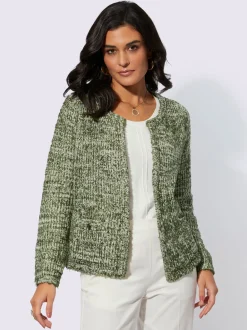 Veste en tricot joli fil fantaisie