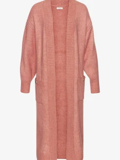 Veste en tricot longueur mollet à la coupe ouverte
