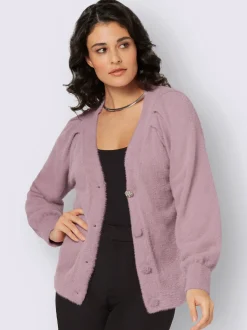 Veste en tricot maille bien-être très douce