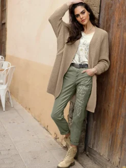 Veste en tricot manches raglan