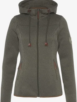 Veste en tricot polaire avec capuche