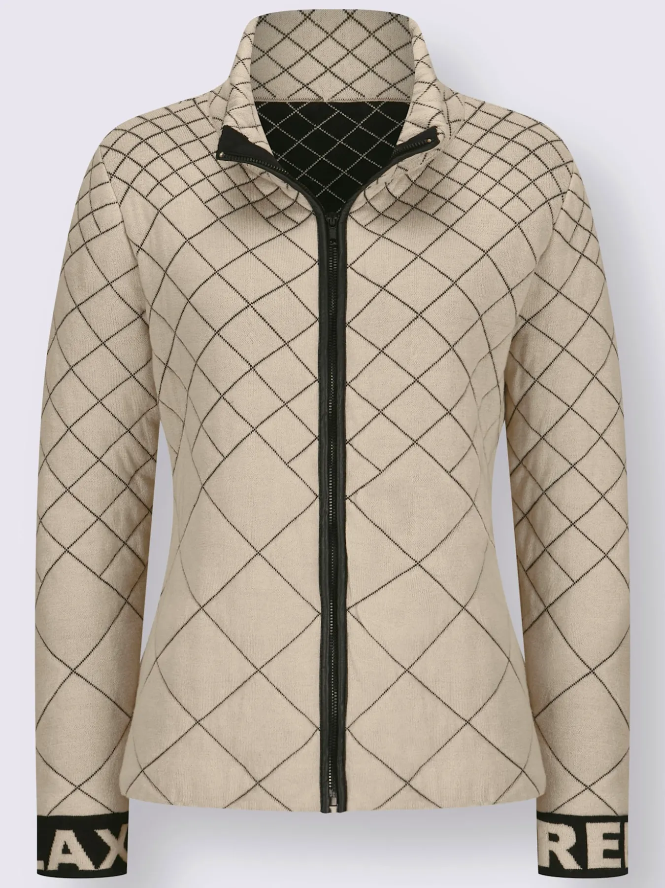 Veste en tricot qualité double face