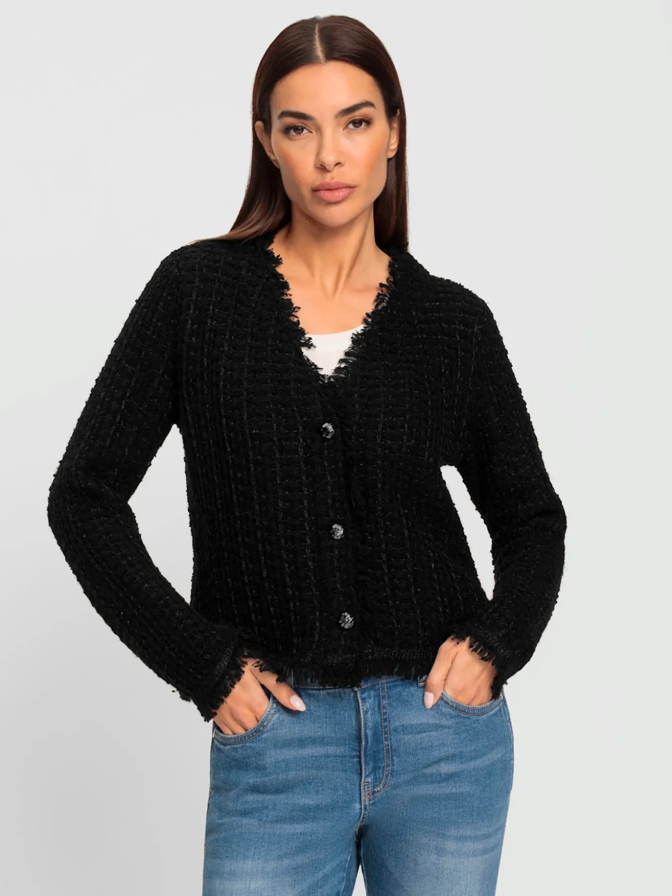 Veste en tricot structure tendance et affinante