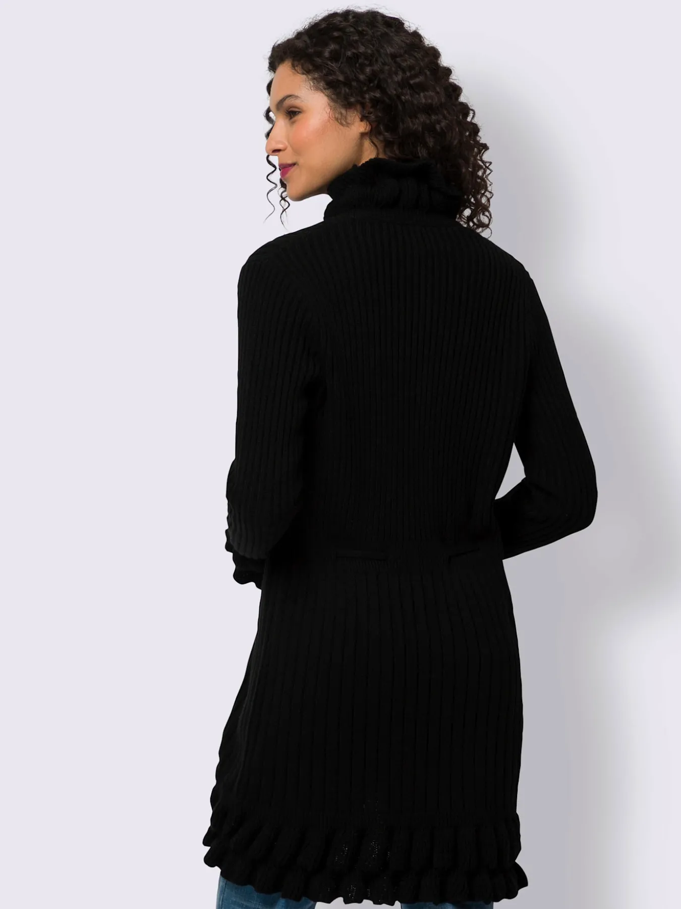 Veste en tricot superbe mélange de motifs tricotés