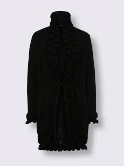 Veste en tricot superbe mélange de motifs tricotés