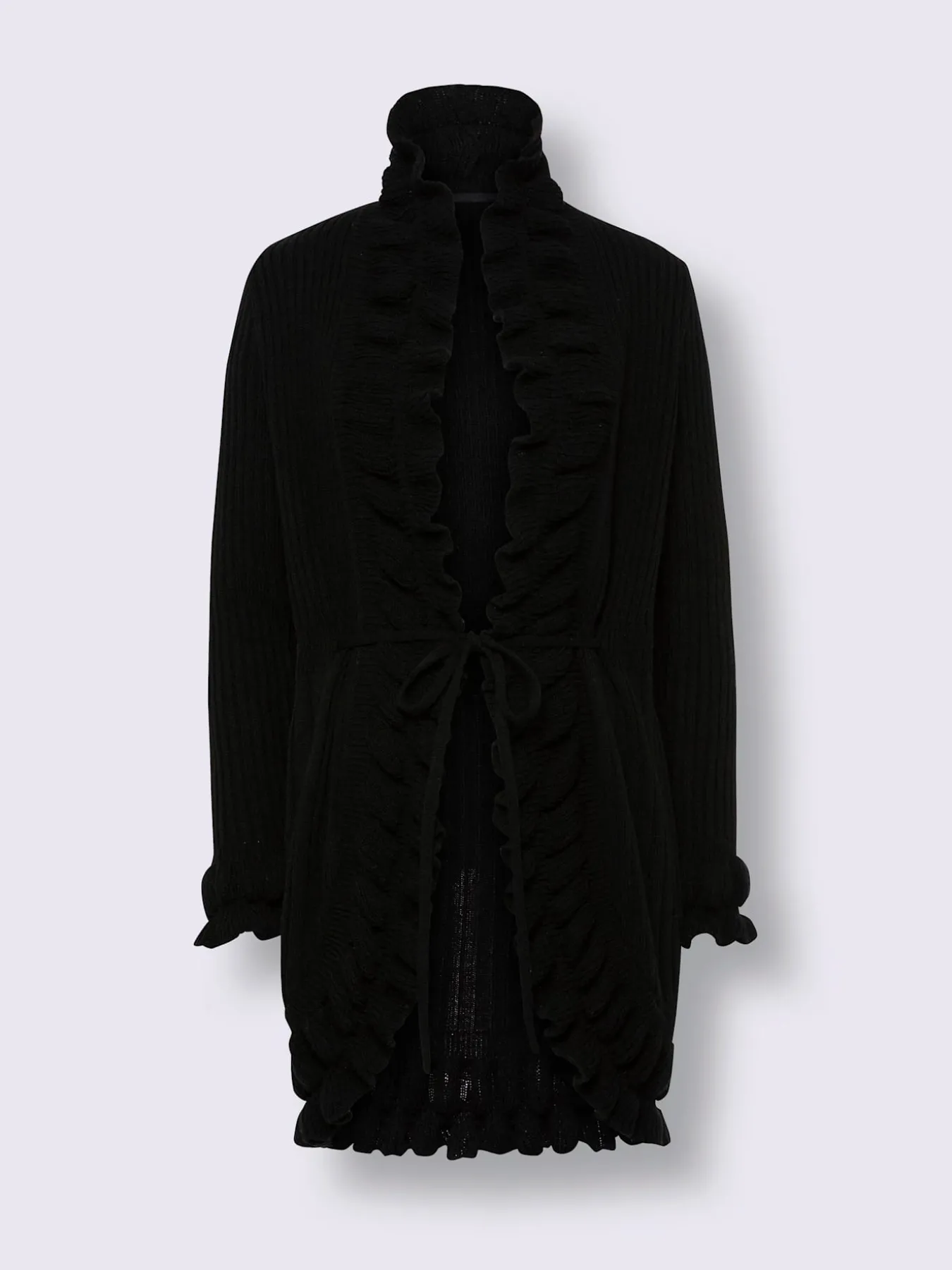Veste en tricot superbe mélange de motifs tricotés