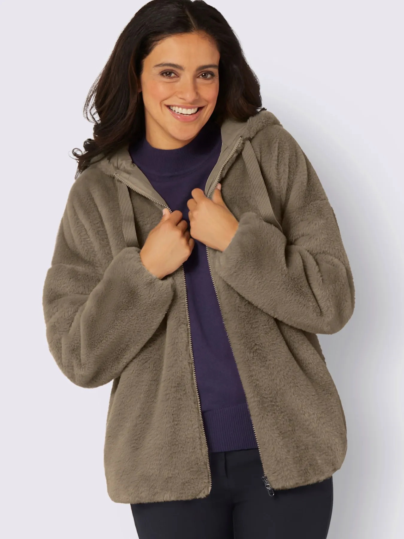 Veste imitation fourrure allure tendance