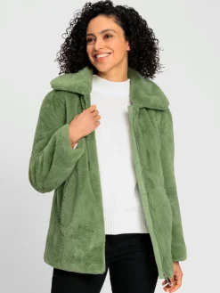 Veste imitation fourrure polyester recyclé