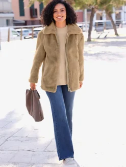 Veste imitation fourrure polyester recyclé